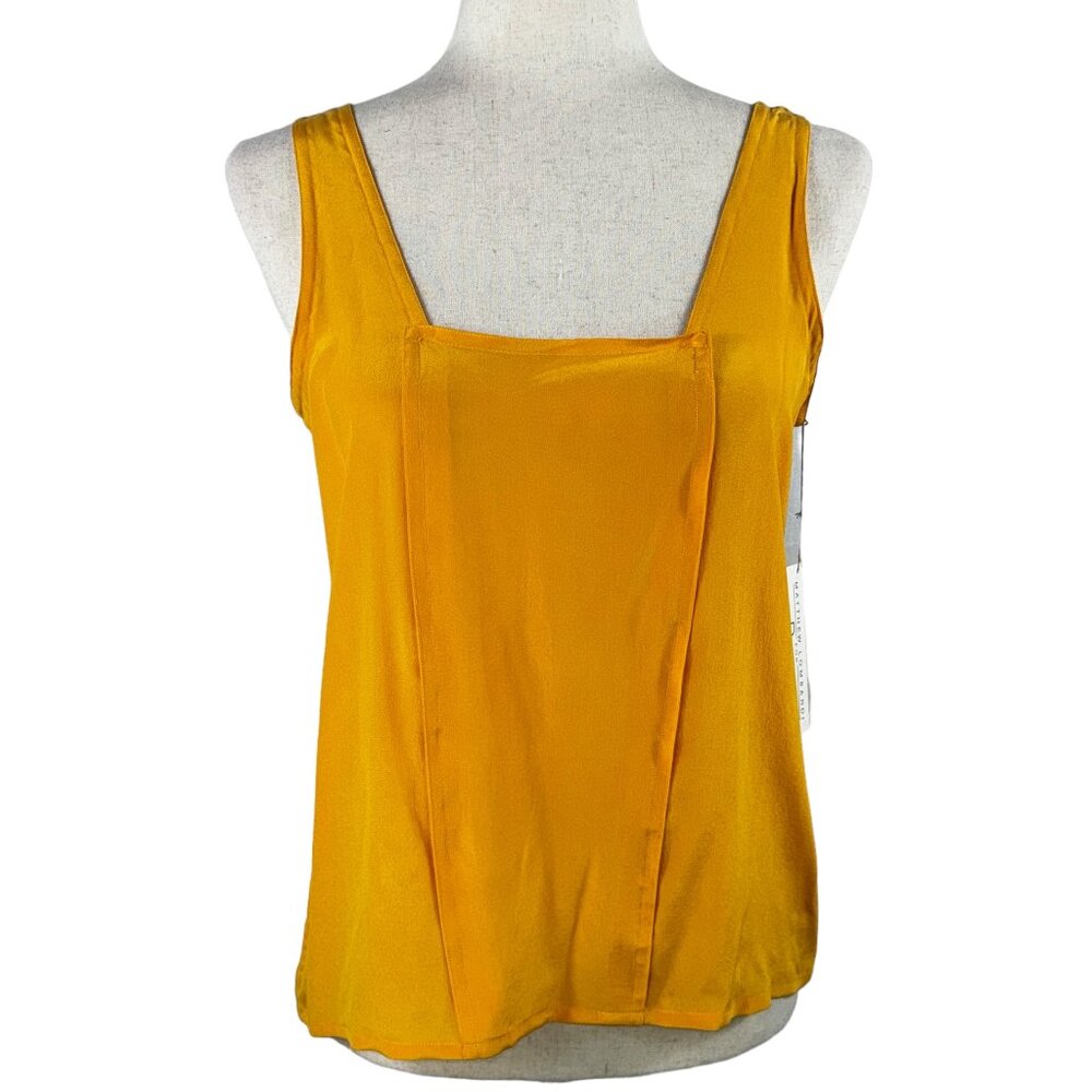 Stunning & NWT Matthew Lombardi for Banco Silk Tank in Sunflower Yellow …